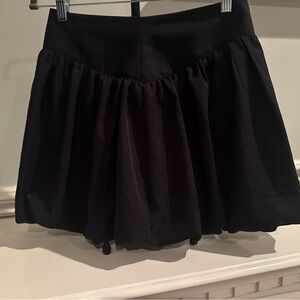Aqua Stylish Black Bubble Skirt